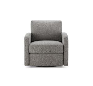 Grazia Swivel Chair-light grey