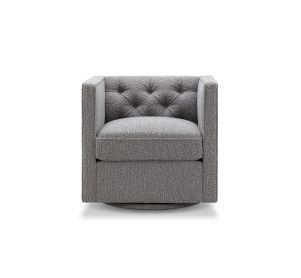 Rio Grande Swivel Accent Chair-light gray