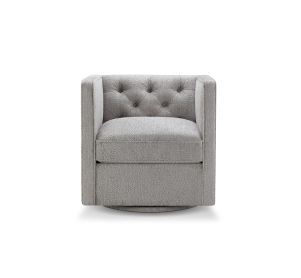 Rio Grande Swivel Accent Chair-Grey