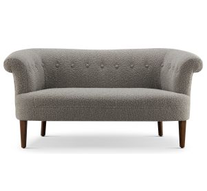 Timeless Buttoned Classic Sofa-light grey