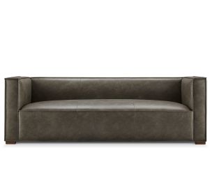 Luxor Leather Sofa-Pewterp