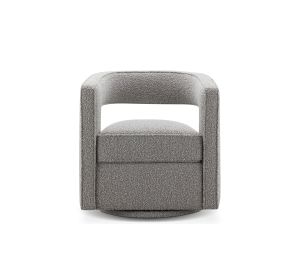 Ethan Swivel Chair-light gray