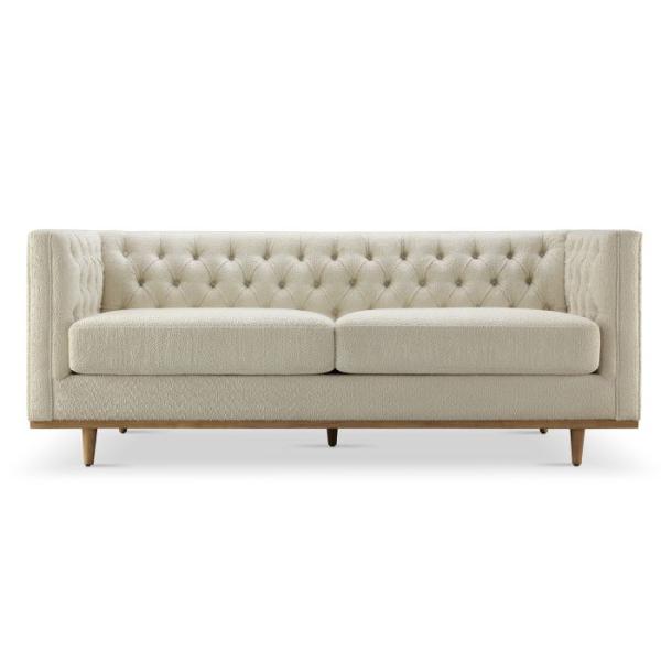 Elevate Your Space with a Sophisticated Square Arm Upholstered Sofa